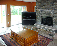 Family Room with Kitchen Area
